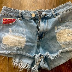 Kendall and Kylie denim shorts